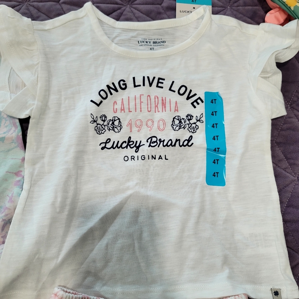 NEW LUCKY BRAND set of 2 short sleeve and short sets - Picture 4 of 7